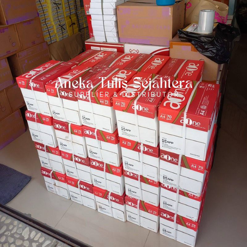 

Promo !! Kertas HVS Aone A4 / F4 70 Gsm Print | Fotokopi | Cetak