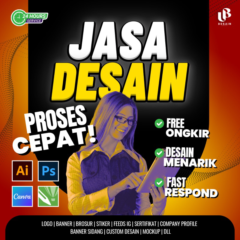 JASA DESAIN LOGO, BANNER, POSTER, FEEDS IG, STIKER, SERTIFIKAT
