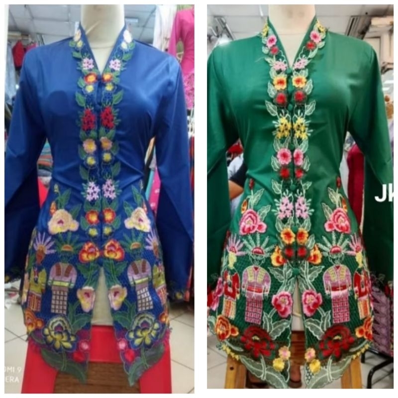 ATASAN KEBAYA ENCIM MODERN KEBAYA ONDEL BETAWI - KEBAYA ADAT BETAWI ONDEL ONDEL - KEBAYA ENCIM BORDI