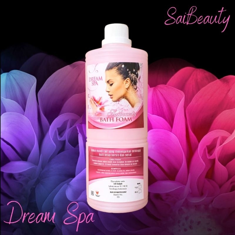 Sabun Mandi Cair BATH FOAM BODY WASH Busa Mandi SAIBEAUTY Botol 1Liter BPOM