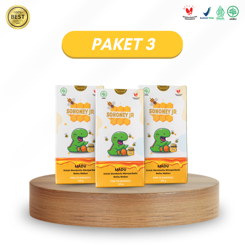 

Sohoney Jr - Madu Paket 3 Botol