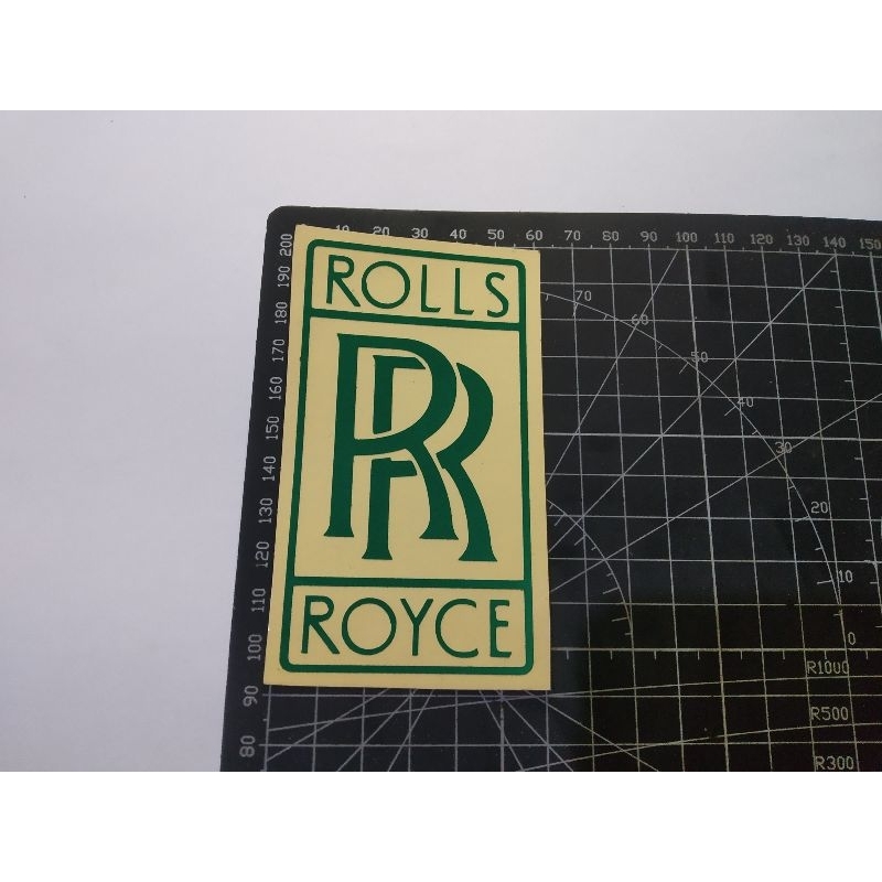 

stiker cutting rolls royce
