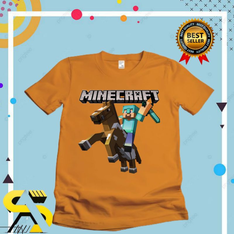 BAJU ANAK KAOS ANAK MINICRAFT