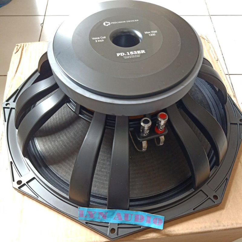 SPEAKER COMPONENT PRECISION DEVICES PD153ER VC 3 INCH 1200 WATT SPEAKER 15 INCH