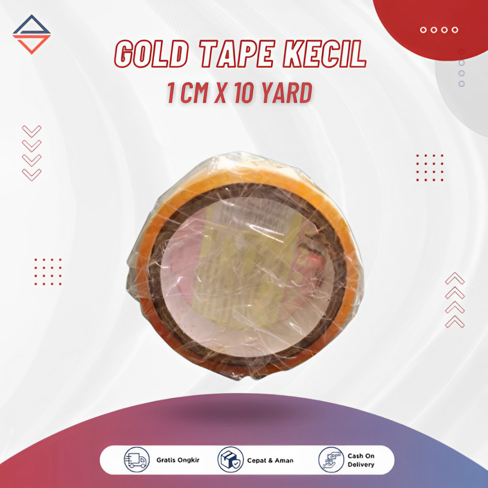 

Isolasi Bening Gold Tape Kecil Plester Gold Tape 10 Yard