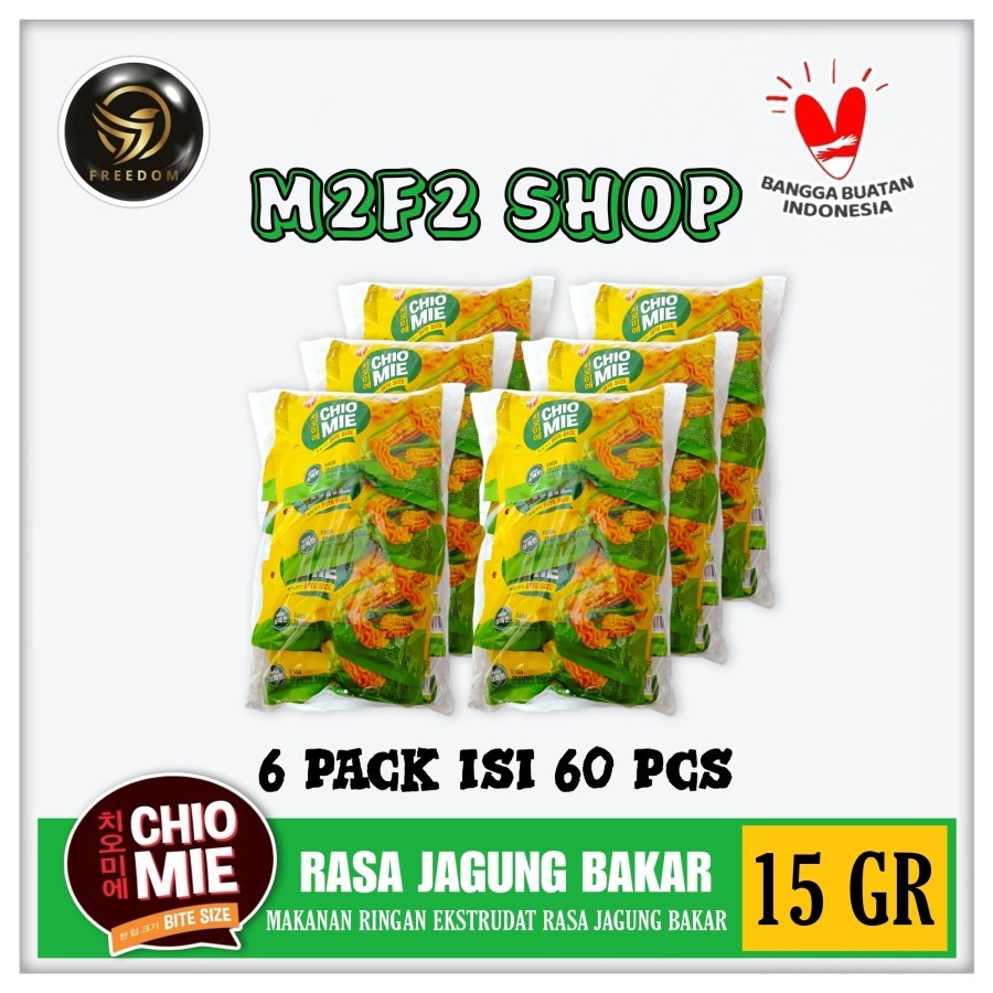 

Chio Mie Bite Size Roasted Corn | Snack Camilan Rasa Jagung Bakar - 15 gr (Kemasan 6 Pack)
