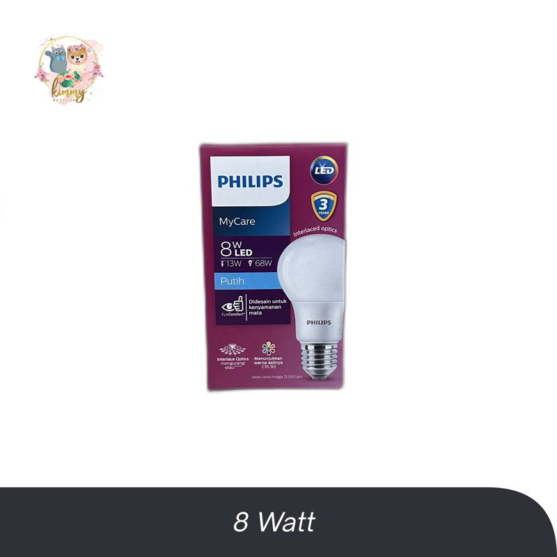Lampu Philips 8Watt Putih
