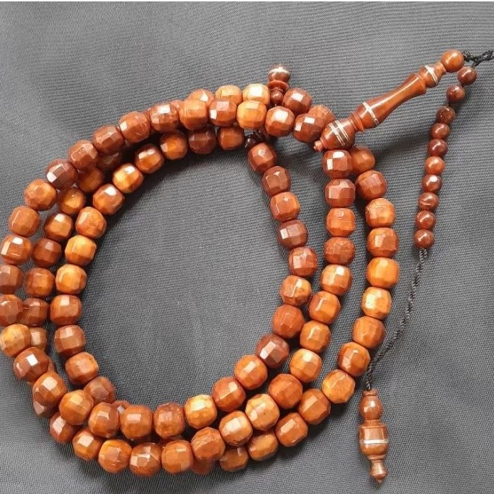 tasbih kaukah bulat kristal set kepala prada