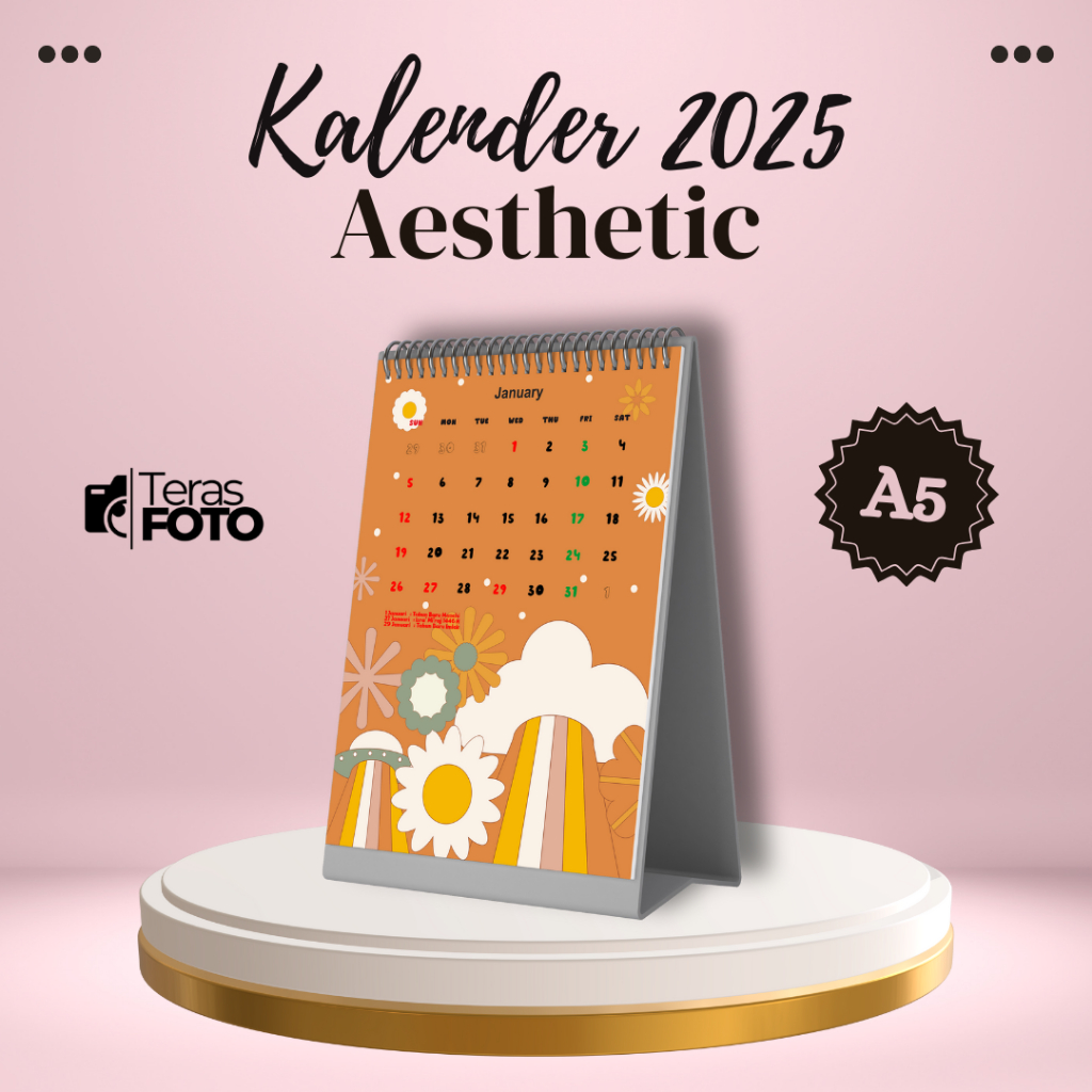 

KALENDER 2025 MOTIF AESTHETIC 05/ KALENDER ESTETIK/ KALENDER MEJA / KALENDER DINDING / KALENDER 2025 / Calendar 2025
