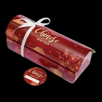 

( 5 pcs ) Box Roll Cake Imlek Chinese New Year Dus Packaging Bolu Gulung Ukuran 25x10x9 cm
