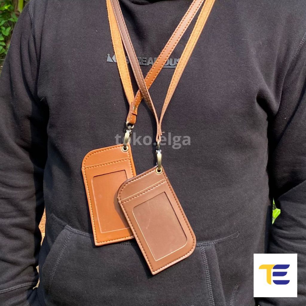 

Id Card Holder Kulit Name Tag Kulit Card Holder Multifungsi