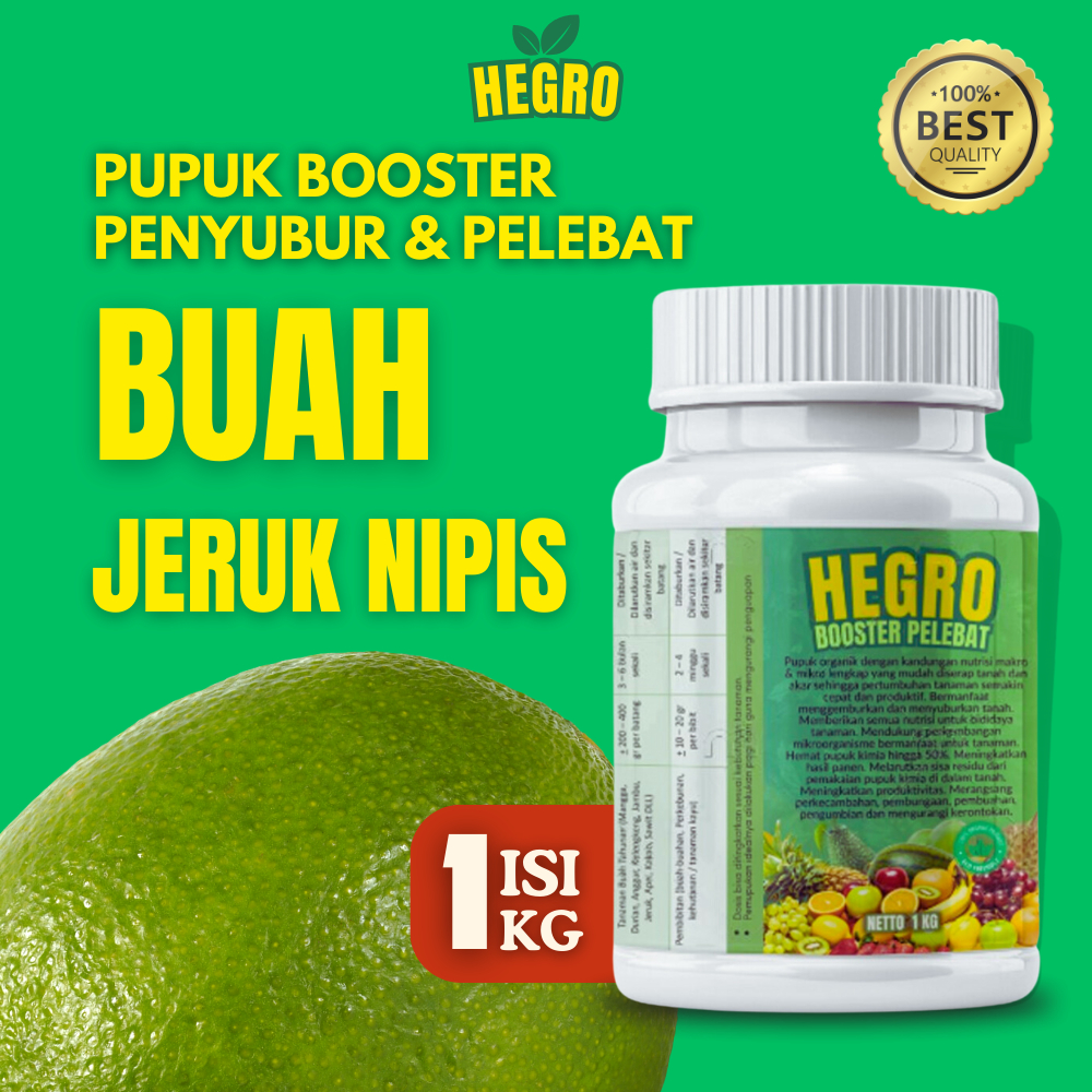 Pupuk Boster Pelebat Tanaman Buah Jeruk Nipis Penyubur Perangsang Akar Daun Batang Buah