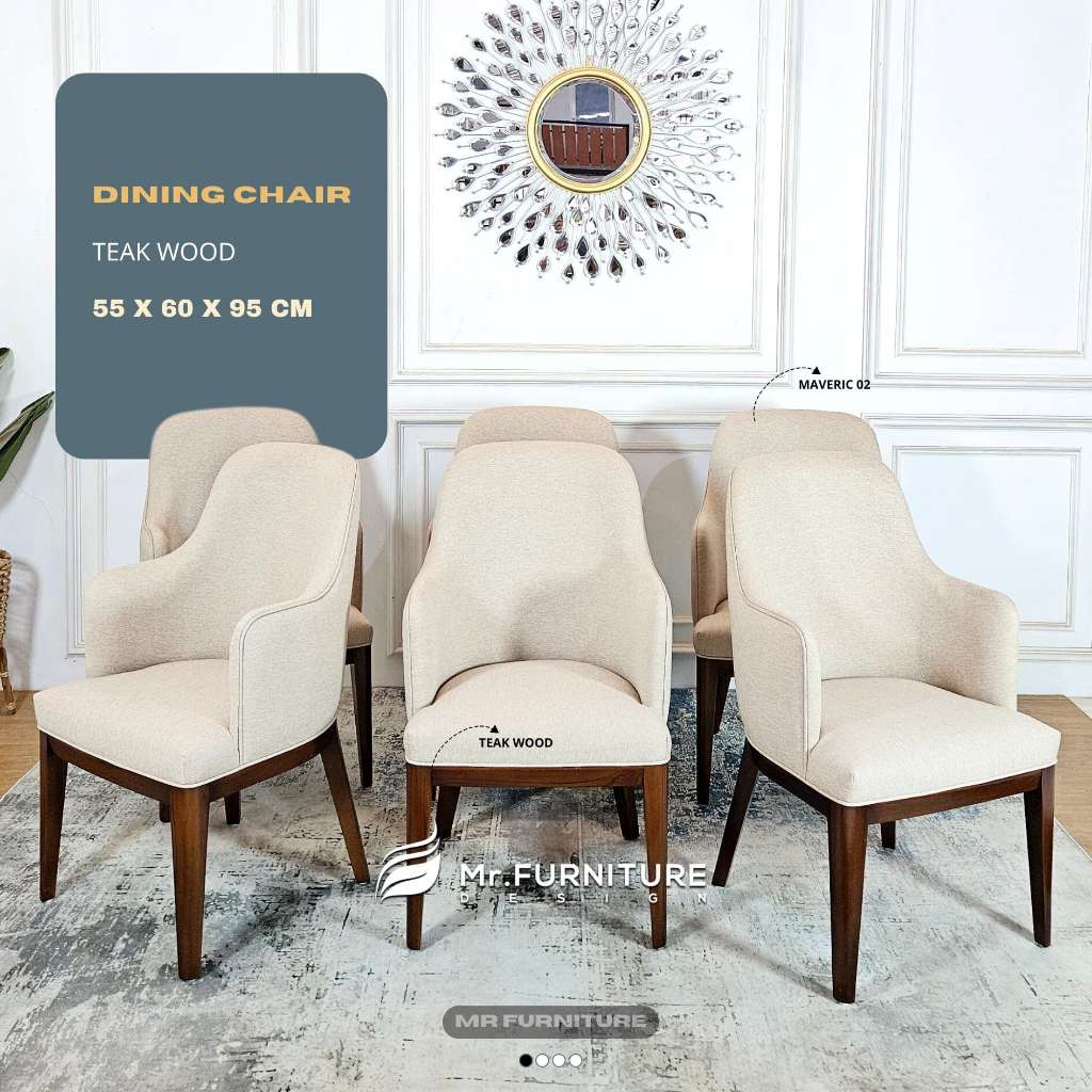 kursi makan kaki kayu