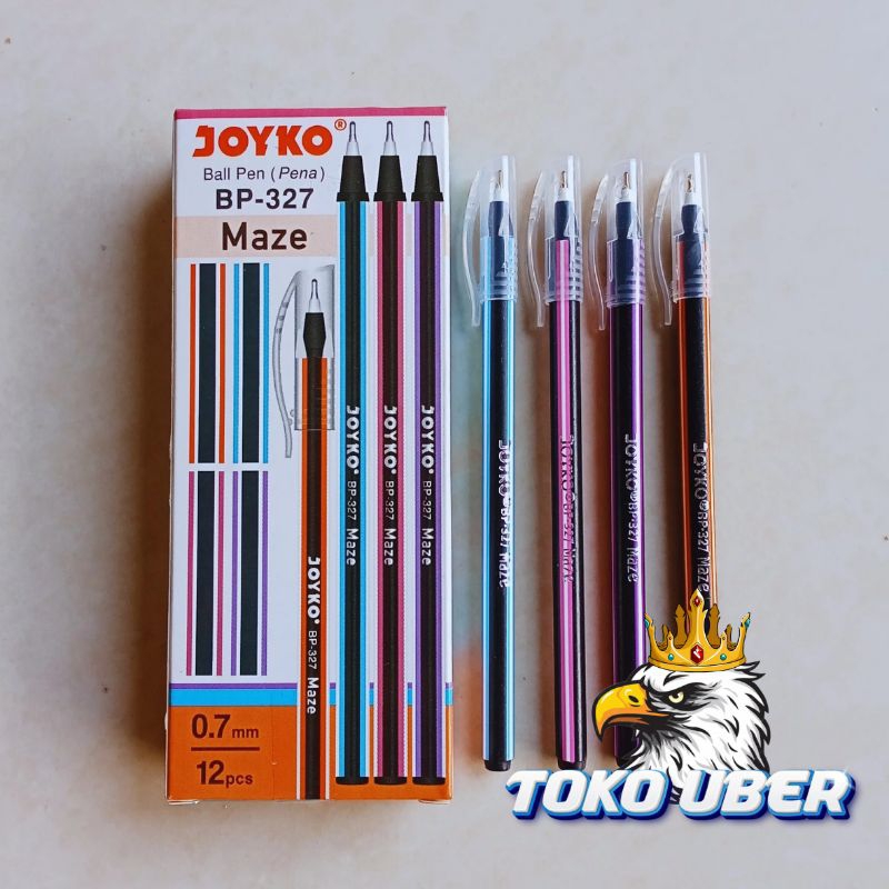 

1 Lusin Pulpen Joyko Maze BP-327 Isi 12pcs