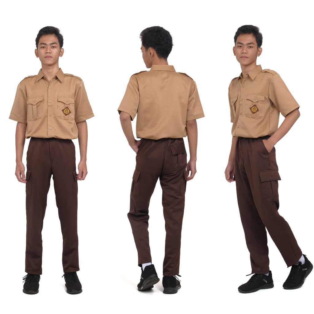 Seragam Sekolah Setelan Cewe Premium Pakaian Celana Sragam Perempuan Mts Laki Kelas 1-6 Smk Bju Cowo