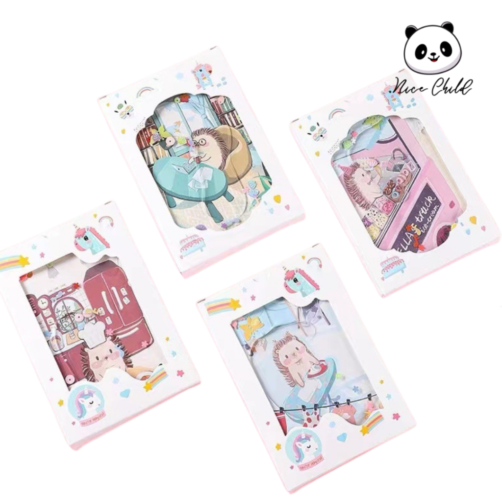 

NICE CHILD Notebook Glitter Motif Kartun Buku Tulis Anak