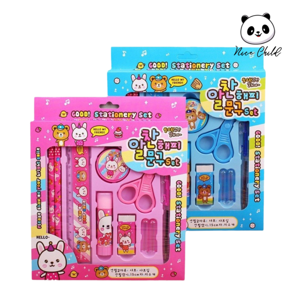 

NICE CHILD Paket Alat Tulis 8 in 1 Stationery Set Study Anak Karakter