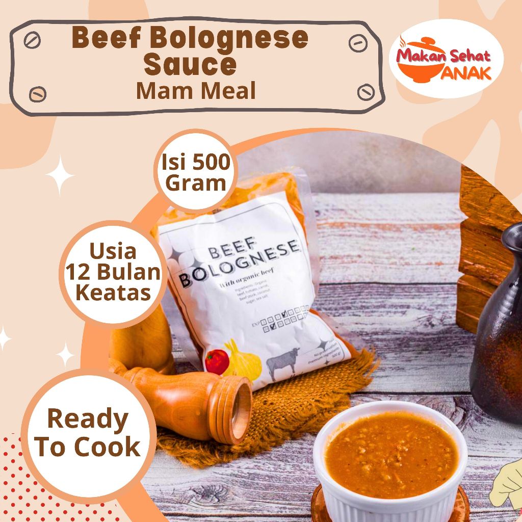

Mam Meal/ Macaramel Kids Saus/ Saos (Saus Teriyaki/ Saus Beef Bolognese/ Saus Creamy mushroom Organic) MPASI 12 Bulan By Makan Sehat Anak