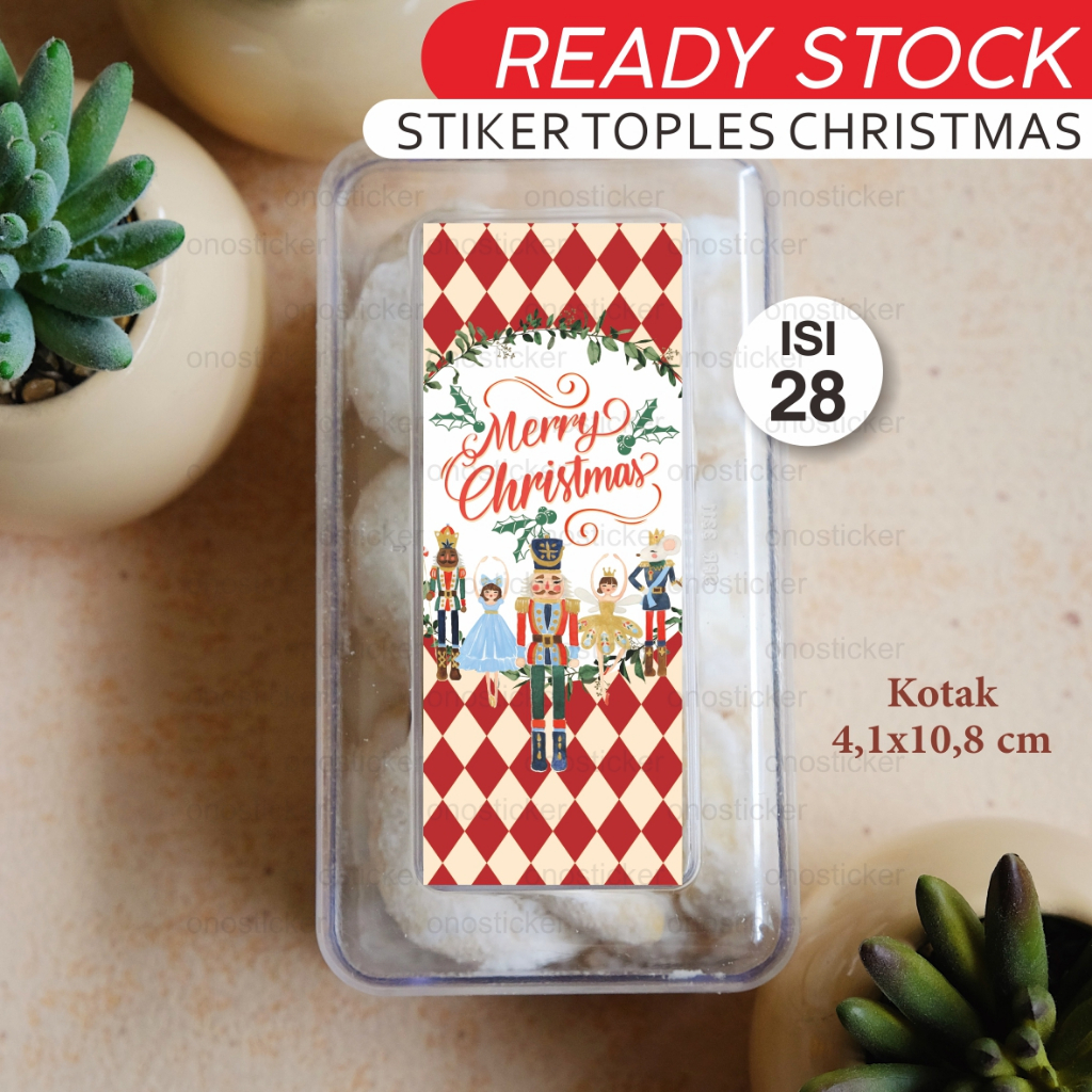 

Stiker Toples Natal | Stiker Christmas | Hampers Toples Kue Kering Readystock