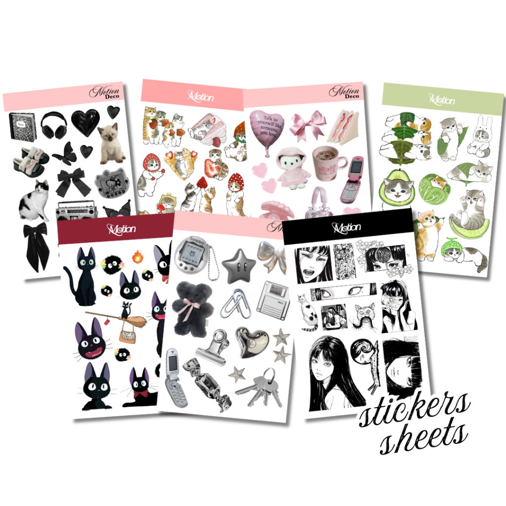 

Sticker Sheet Aesthetic 1 by motiondeco // motion4fits