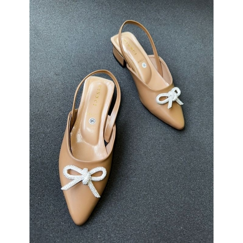 SANDAL HEELS MULES PITA BLINK PREMIUM 3CM (free box)