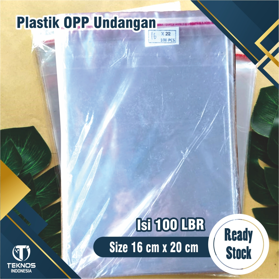 Plastik OPP Undangan 16 x 20 cm (Pack)