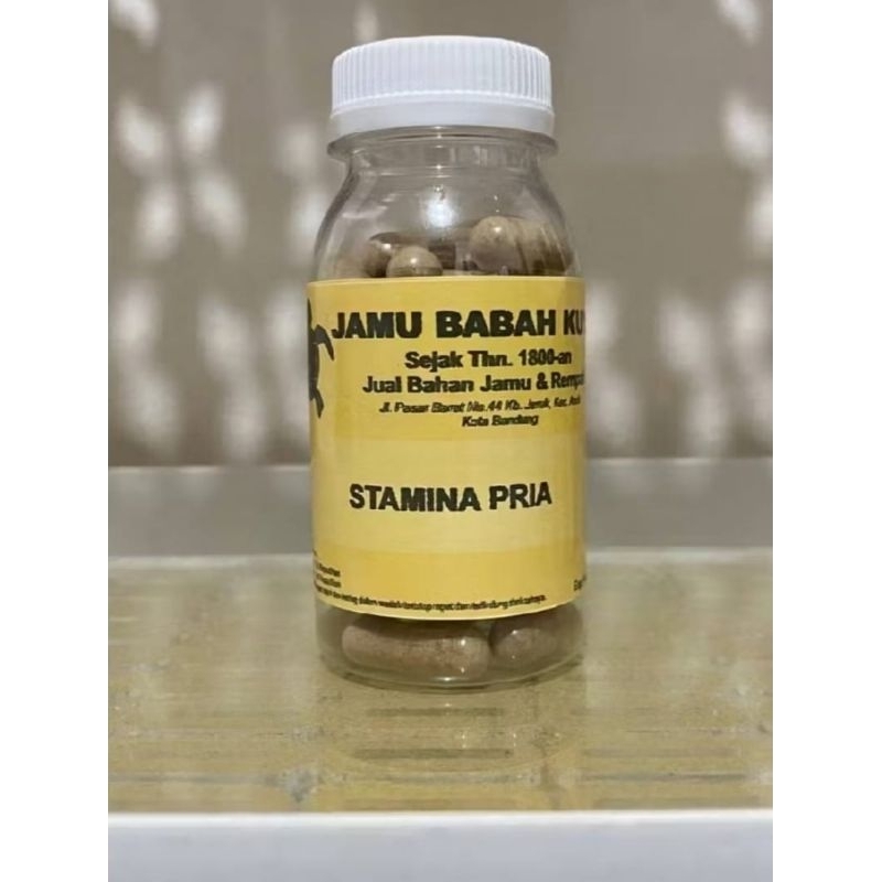 Obat Jamu Kapsul Tradisional Herbal STAMINA PRIA/OBAT KUAT Racikan BABAH KUYA