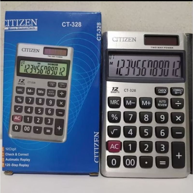 

KALKULATOR CITIZEN CT- 328 12 DIGIT CHECK AND CORECT