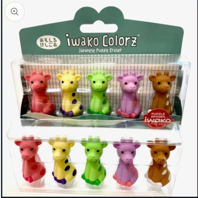 

Iwako Colorz Giraffe Japan Puzzle Eraser - Penghapus / Setip Jepang