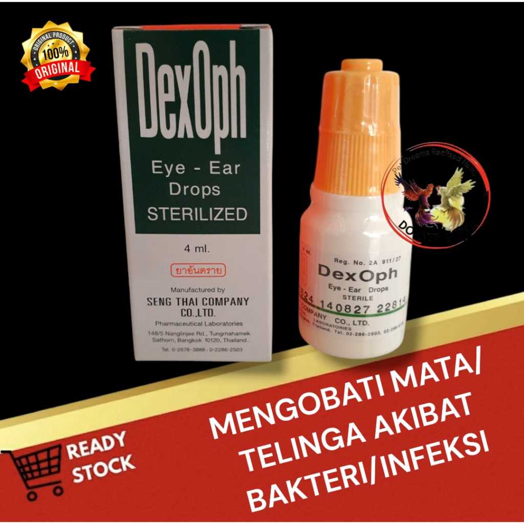 DEXOPH obat tetes mata dan telinga ayam.
