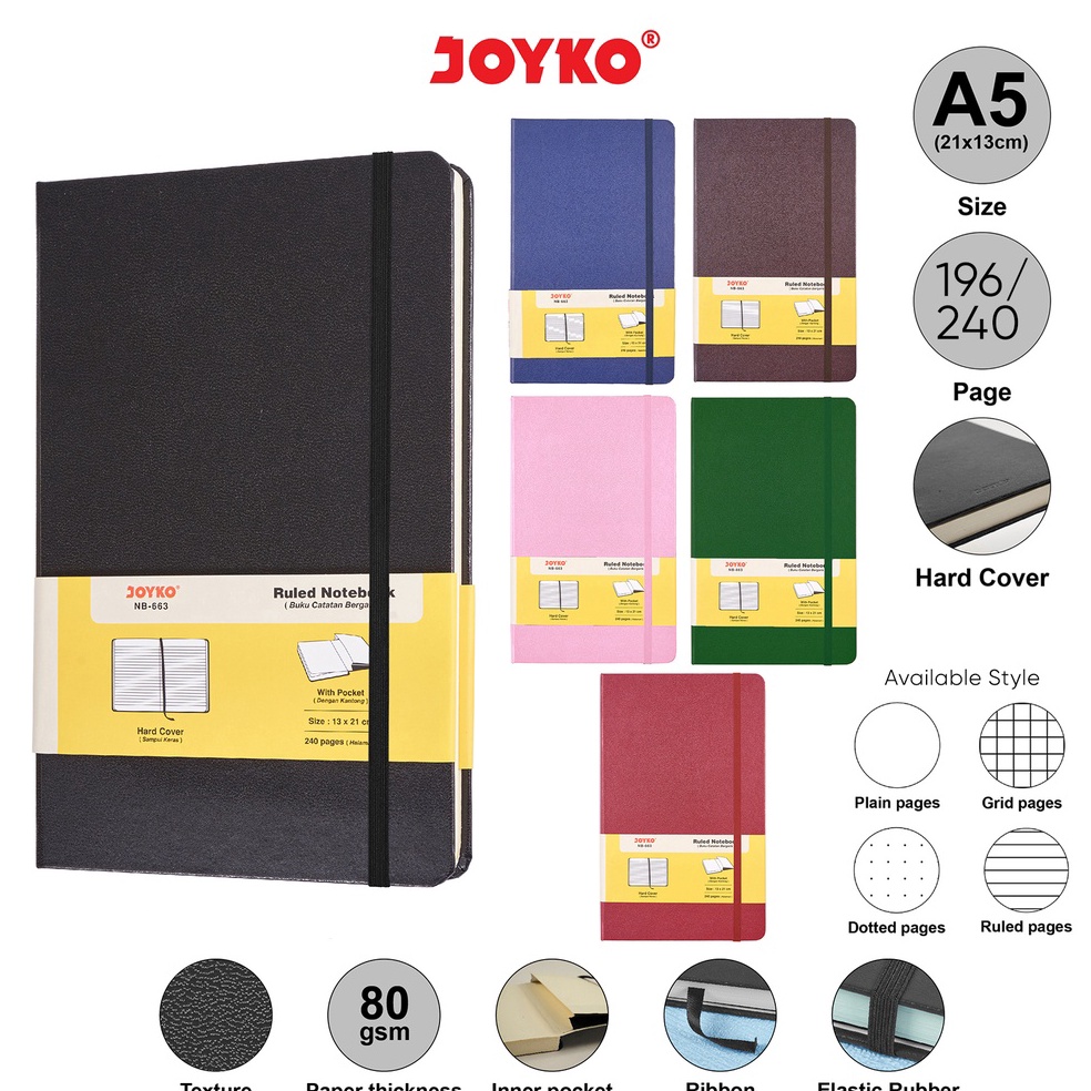 

KODE L63Z Notebook Buku Tulis Catatan Diary Agenda Joyko Hard Cover