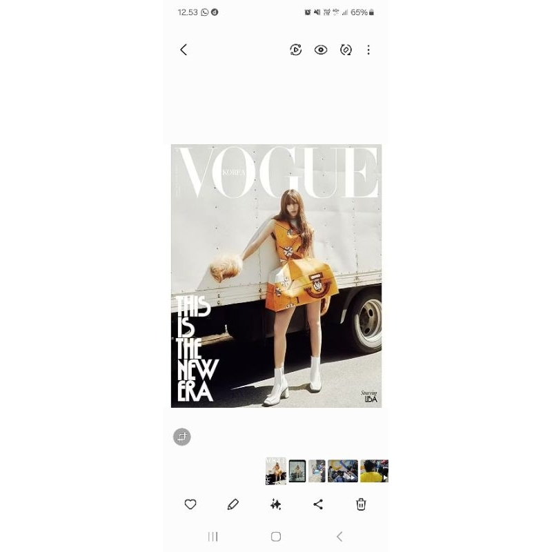 Majalah Vogue Korea Edisi Lisa Blackpink