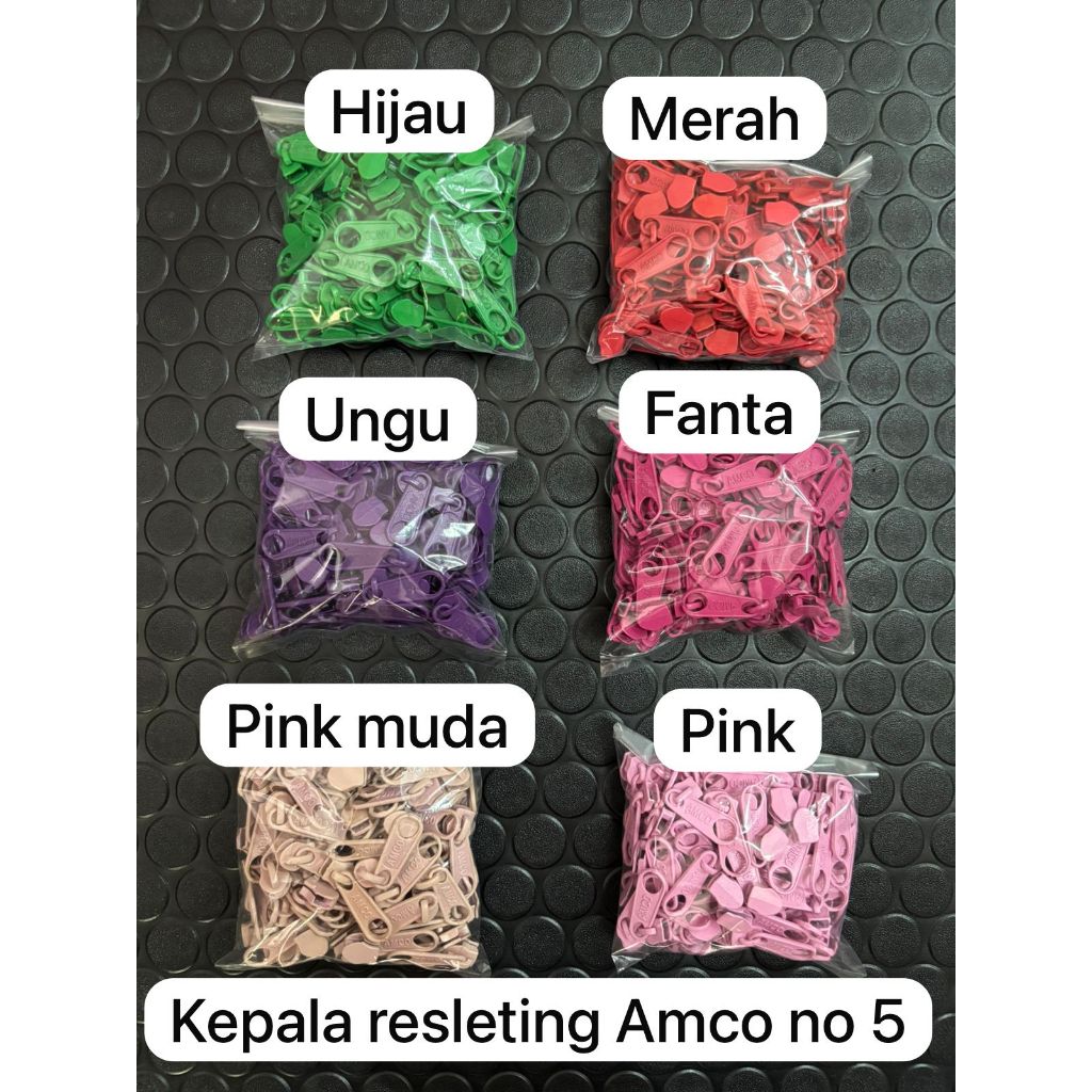 Kepala resleting AMCO no 5 (GROSIR)