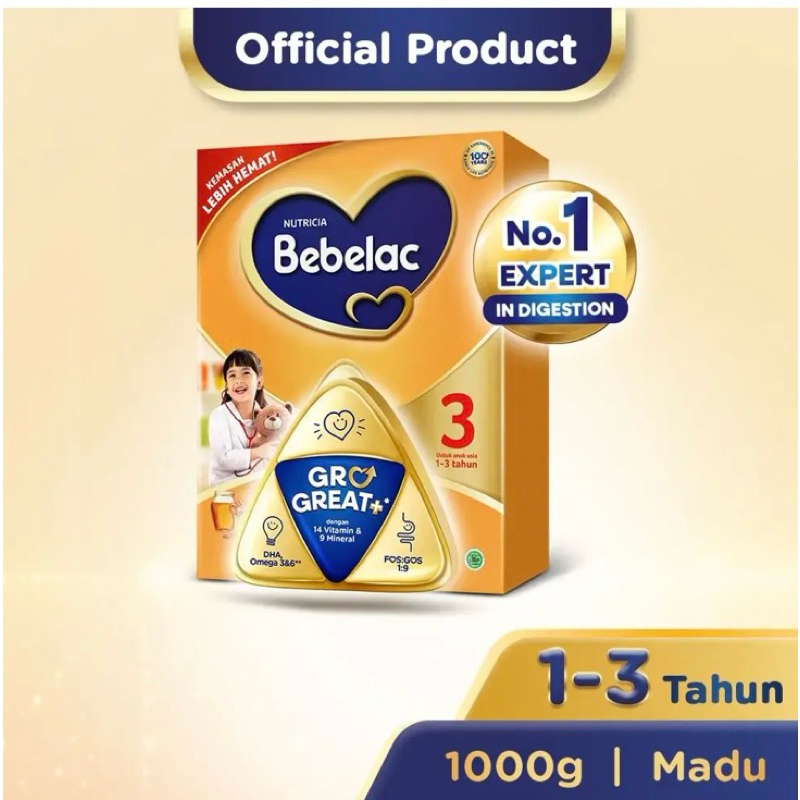 

Bebelac 3/4 Vanila & Madu Susu Pertumbuhan Bubuk 1000 gr