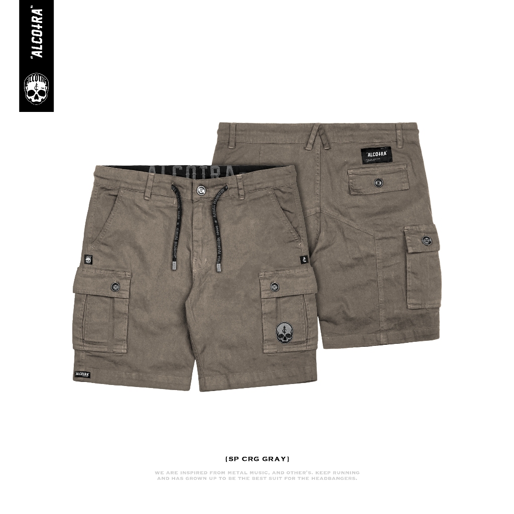 SP CARGO GRAY // CELANA PENDEK CARGO WARNA ABU ALCOTRA
