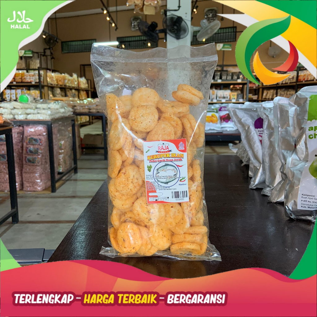 

Kerupuk Pedas Ikan Raja Snack 200gr
