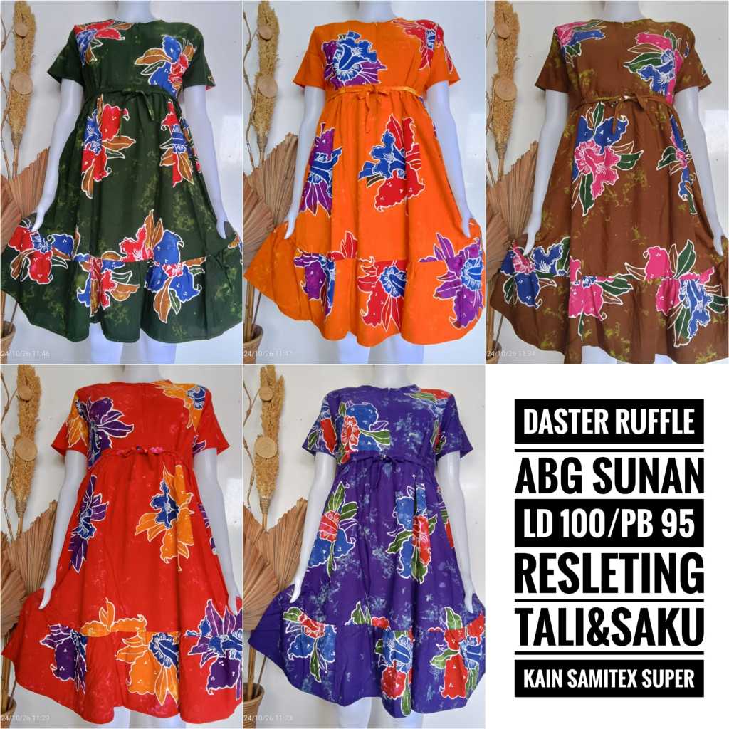 Daster Series Sunan ABG | Bisa COD | Daster Motif Sunan Terbaru 2026 Bahan Rayon Adem Busui Friendly