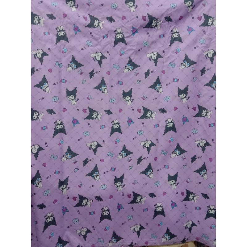 Kain Seprei Motif Kuromi Candy Katun Motif Lebar 240cm