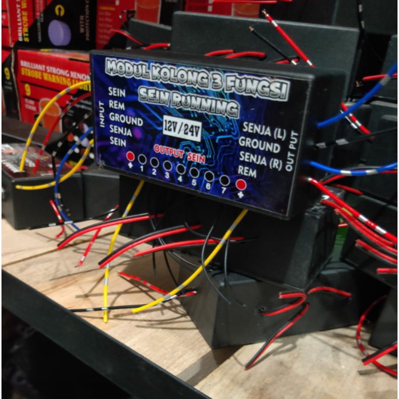 Modul kolong 3 pungsi sein running 12/24 volt