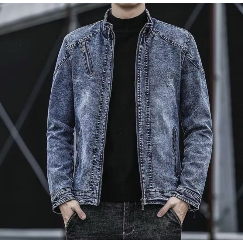 JAKET JEANS PREMIUM / JAKET PRIA DAN WANITA / JAKET BIKER / JAKET TOURING MOTOR KEKINIAN