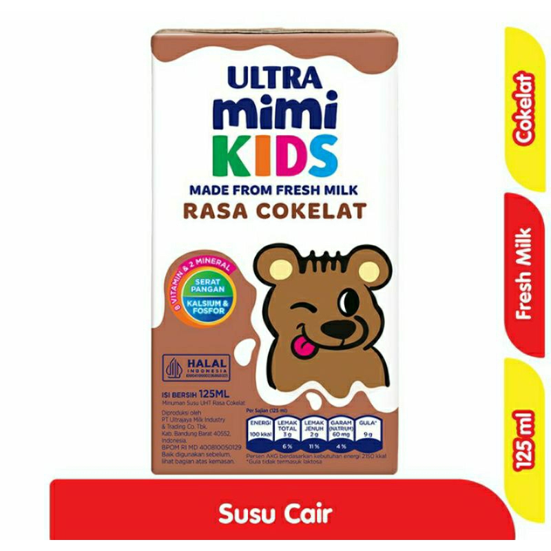 

ULTRA Mimi Kids Susu UHT Cokelat 125 ml