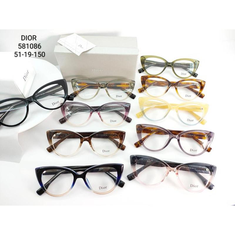 kacamata Dior model korean style cat eye 581086