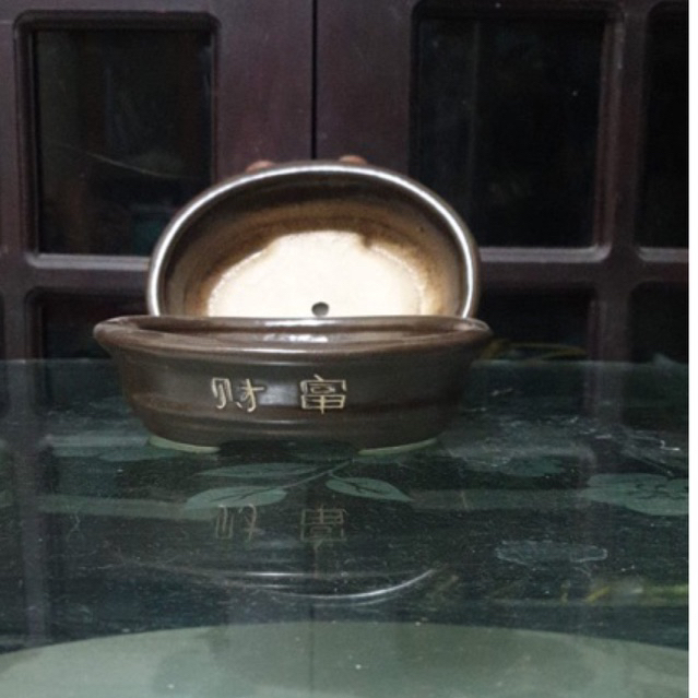 Pot Keramik/ Bonsai Ceper choco
