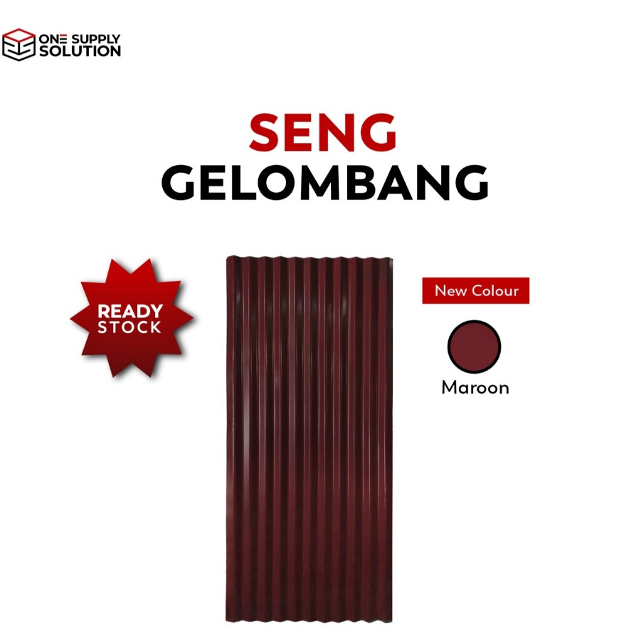 Seng Gelombang New Maroon/ Seng Gelombang New Biru