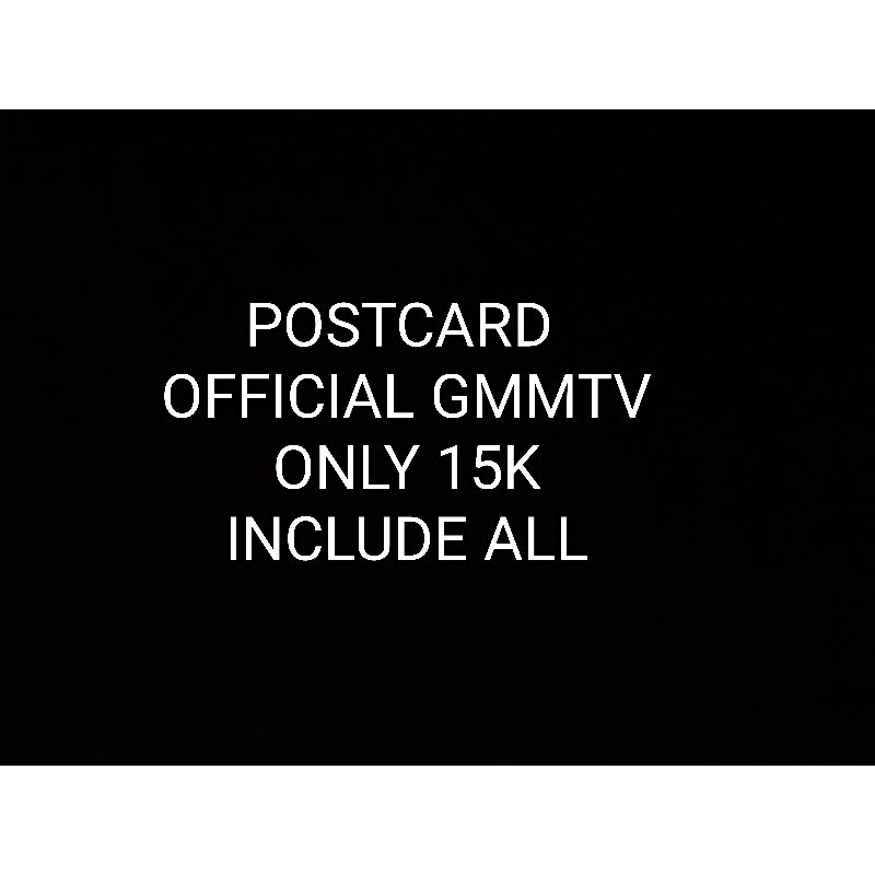 

POSTCARD ONLY 15K