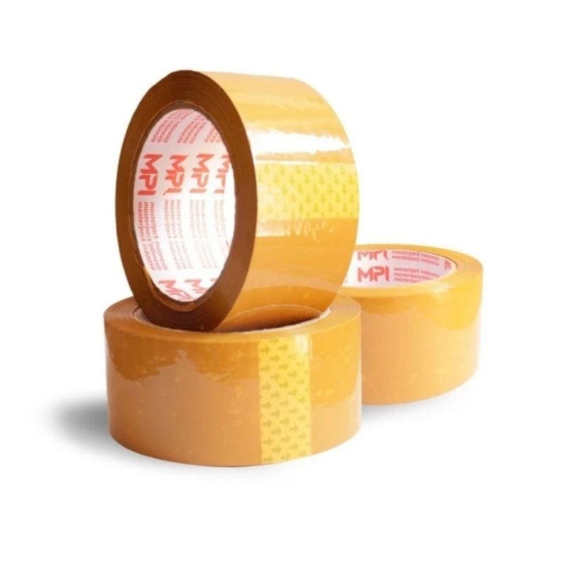 

YEN Lakban bening dan coklat 45mm x 90yard paket 1 slop isi 6 pcs