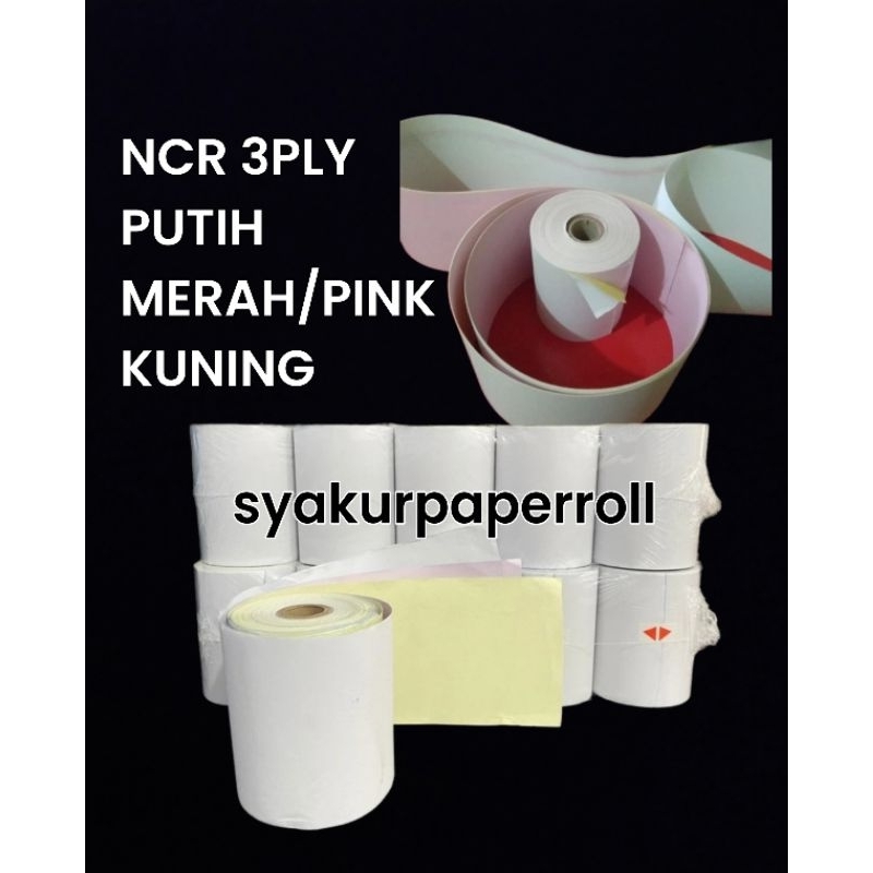 

Kertas Kasir NCR 3PLY Ukuran 75x60
