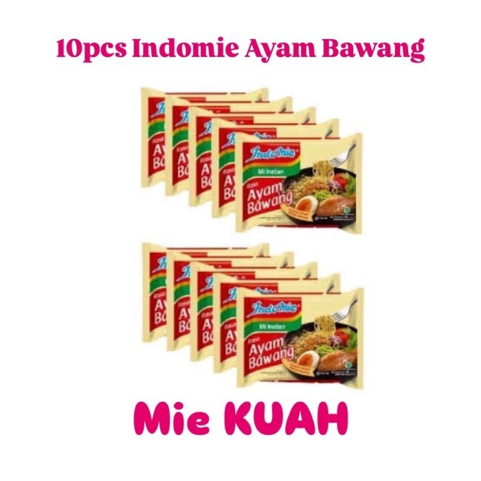 

10PCS Indomie Mie Instant Rasa Ayam Bawang Mi Kuah