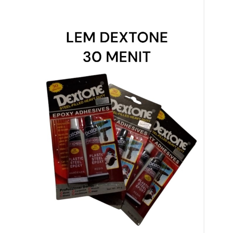 

LEM BESI DEXTONE 30 MENIT 48GRAM / LEM PLASTIC STEEL/LEM SERBAGUNA/LEM EPOXY/LEM KERAMIK/LEM KACA/LEM KAYU/LEM KACA/LEM SERBAGUNA