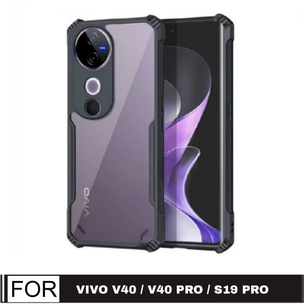 Case Vivo V40 / V40 Pro / S19 Pro Casing Vivo V40 / V40 Pro / S19 Pro Softcase Fusion Armor Transpar